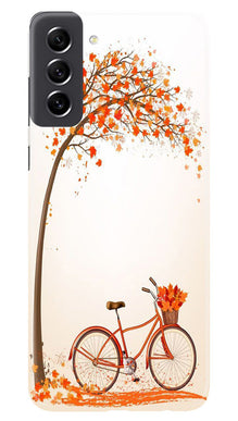 Bicycle Mobile Back Case for Samsung Galaxy S21 FE 5G (Design - 161)