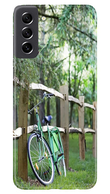 Bicycle Mobile Back Case for Samsung Galaxy S21 FE 5G (Design - 177)