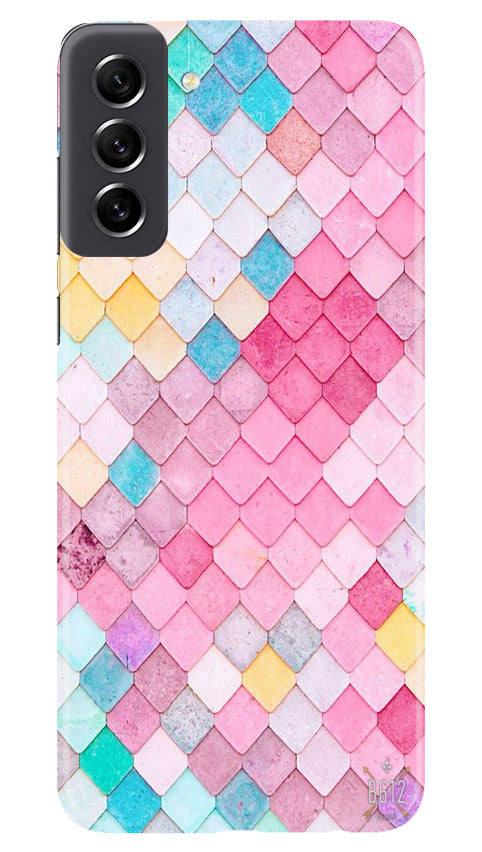 Pink Pattern Case for Samsung Galaxy S21 FE 5G (Design No. 184)