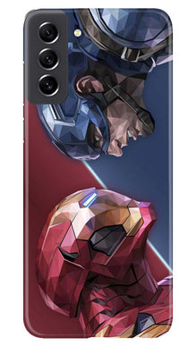 Ironman Captain America Mobile Back Case for Samsung Galaxy S21 FE 5G (Design - 214)