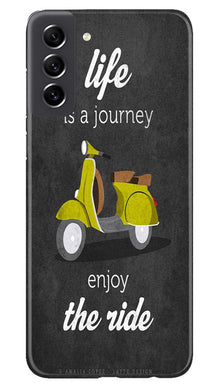 Life is a Journey Mobile Back Case for Samsung Galaxy S21 FE 5G (Design - 230)