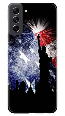 Statue of Unity Mobile Back Case for Samsung Galaxy S21 FE 5G (Design - 258)