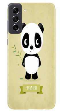 Panda Bear Mobile Back Case for Samsung Galaxy S21 FE 5G (Design - 279)