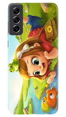 Baby Girl Mobile Back Case for Samsung Galaxy S21 FE 5G (Design - 301)