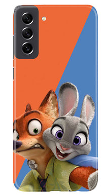 Cartoon Mobile Back Case for Samsung Galaxy S21 FE 5G (Design - 306)