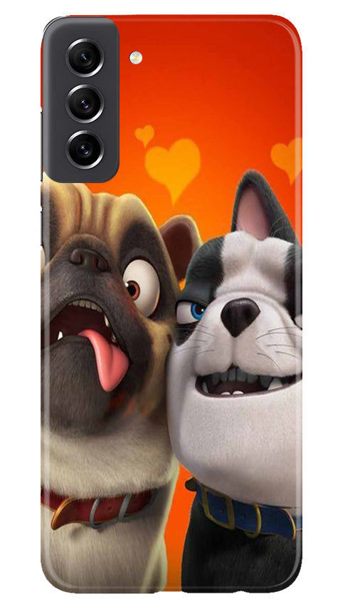 Dog Puppy Mobile Back Case for Samsung Galaxy S21 FE 5G (Design - 310)