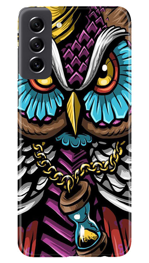 Owl Mobile Back Case for Samsung Galaxy S21 FE 5G (Design - 318)