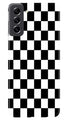 Black White Boxes Mobile Back Case for Samsung Galaxy S21 FE 5G (Design - 331)