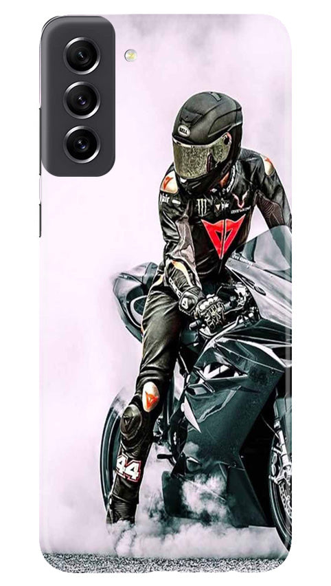 Biker Mobile Back Case for Samsung Galaxy S21 FE 5G (Design - 342)