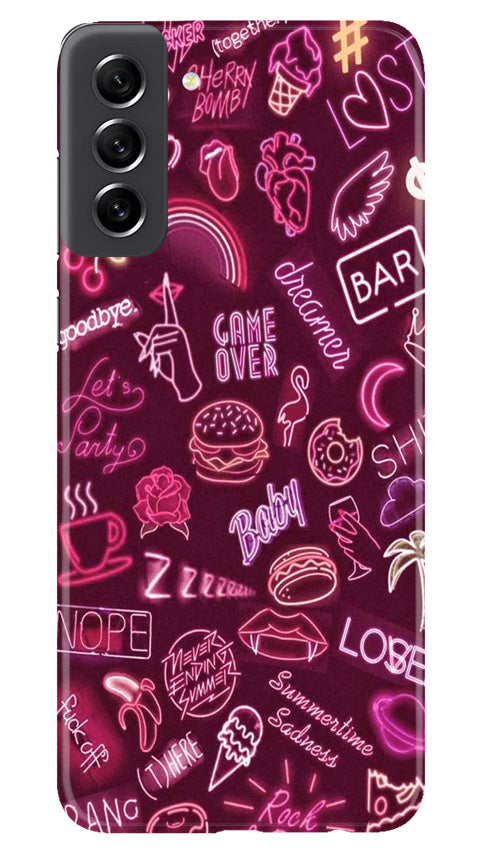Party Theme Mobile Back Case for Samsung Galaxy S21 FE 5G (Design - 350)