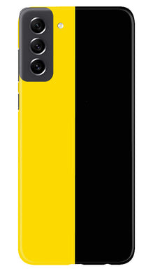 Black Yellow Pattern Mobile Back Case for Samsung Galaxy S21 FE 5G (Design - 354)