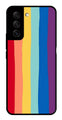 Rainbow MultiColor Metal Mobile Case for Samsung Galaxy S21 FE 5G   (Design No -03)
