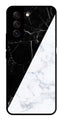 Black White Marble Design Metal Mobile Case for Samsung Galaxy S21 FE 5G   (Design No -09)