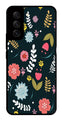 Floral Pattern2 Metal Mobile Case for Samsung Galaxy S21 FE 5G   (Design No -12)