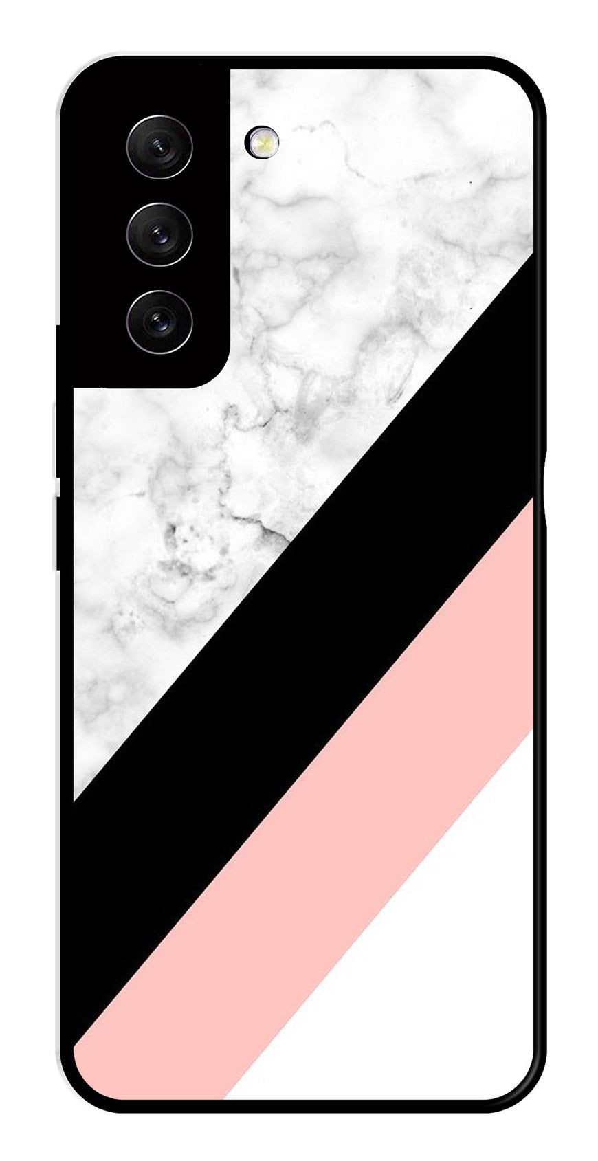 Marble Design Metal Mobile Case for Samsung Galaxy S21 FE 5G   (Design No -24)