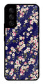 Flower Design Metal Mobile Case for Samsung Galaxy S21 FE 5G   (Design No -25)