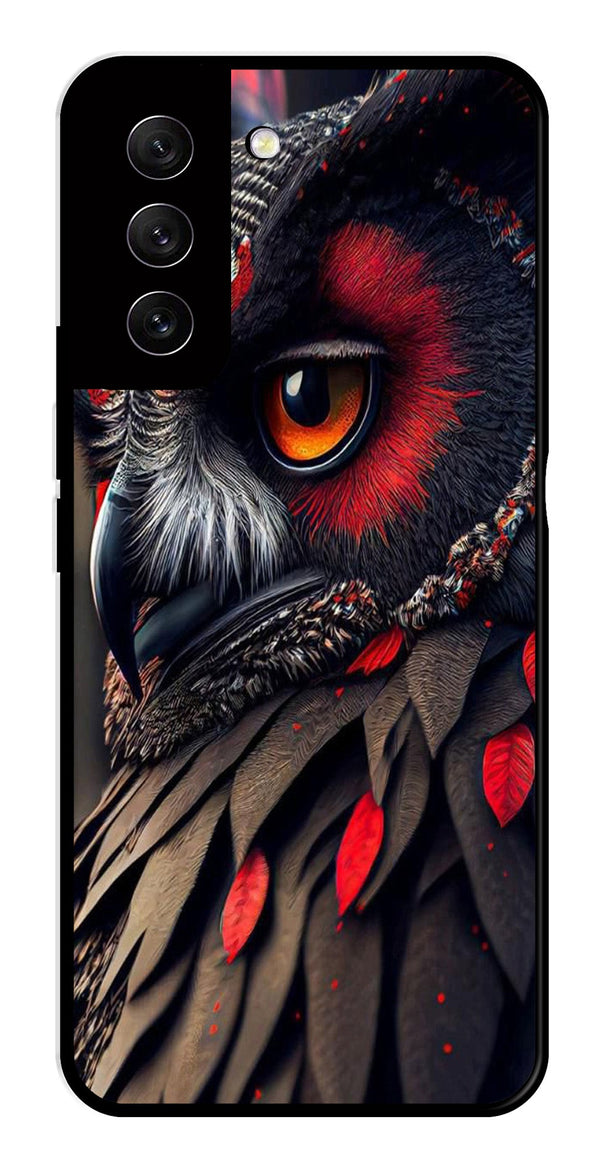 Owl Design Metal Mobile Case for Samsung Galaxy S21 FE 5G   (Design No -26)