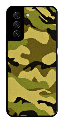 Army Pattern Metal Mobile Case for Samsung Galaxy S21 FE 5G