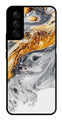 Marble Pattern Metal Mobile Case for Samsung Galaxy S21 FE 5G   (Design No -36)