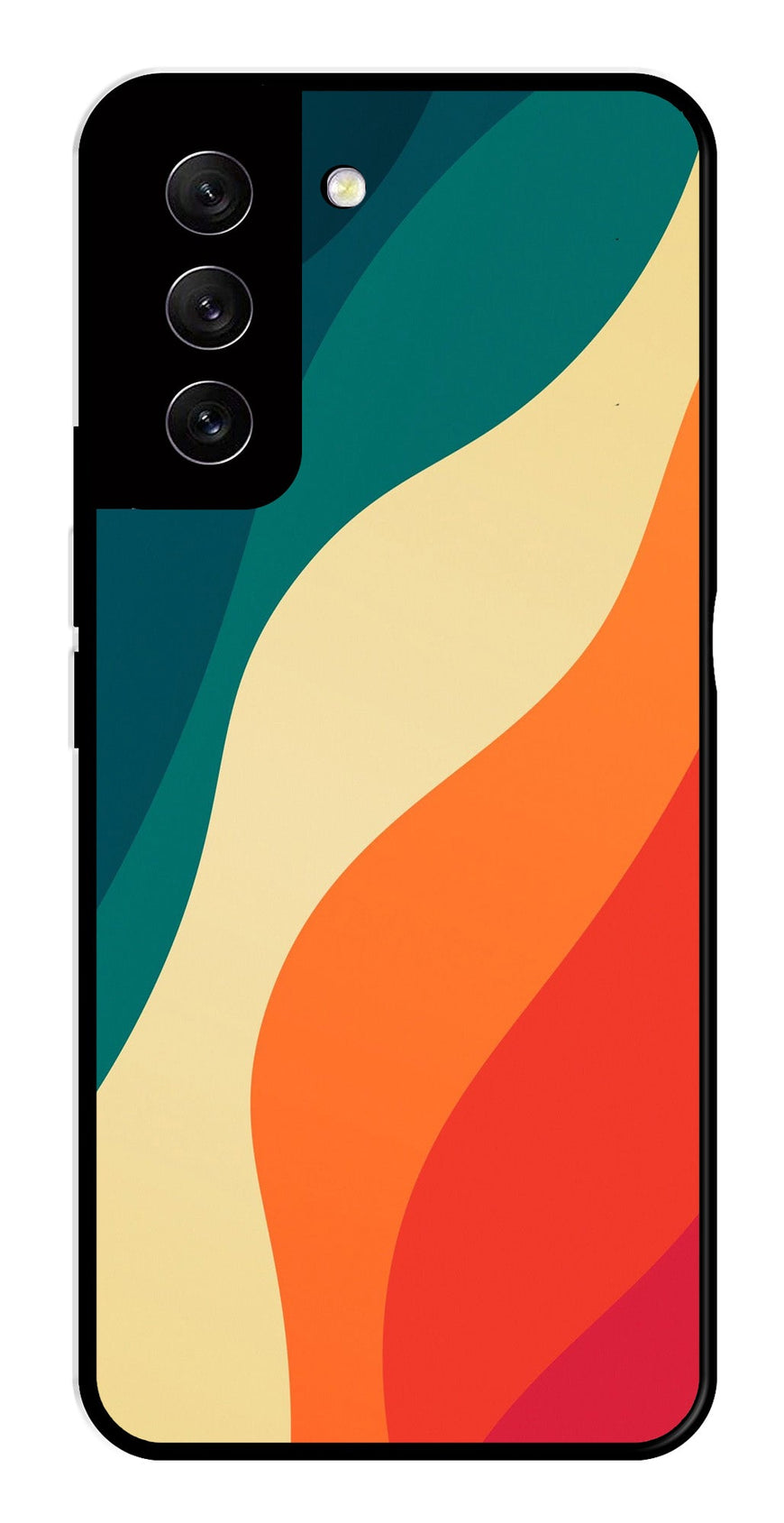 Muted Rainbow Metal Mobile Case for Samsung Galaxy S21 FE 5G   (Design No -39)