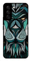 Lion Pattern Metal Mobile Case for Samsung Galaxy S21 FE 5G   (Design No -40)