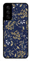Floral Pattern  Metal Mobile Case for Samsung Galaxy S21 FE 5G   (Design No -52)