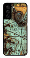 Map Design Metal Mobile Case for Samsung Galaxy S21 FE 5G   (Design No -54)