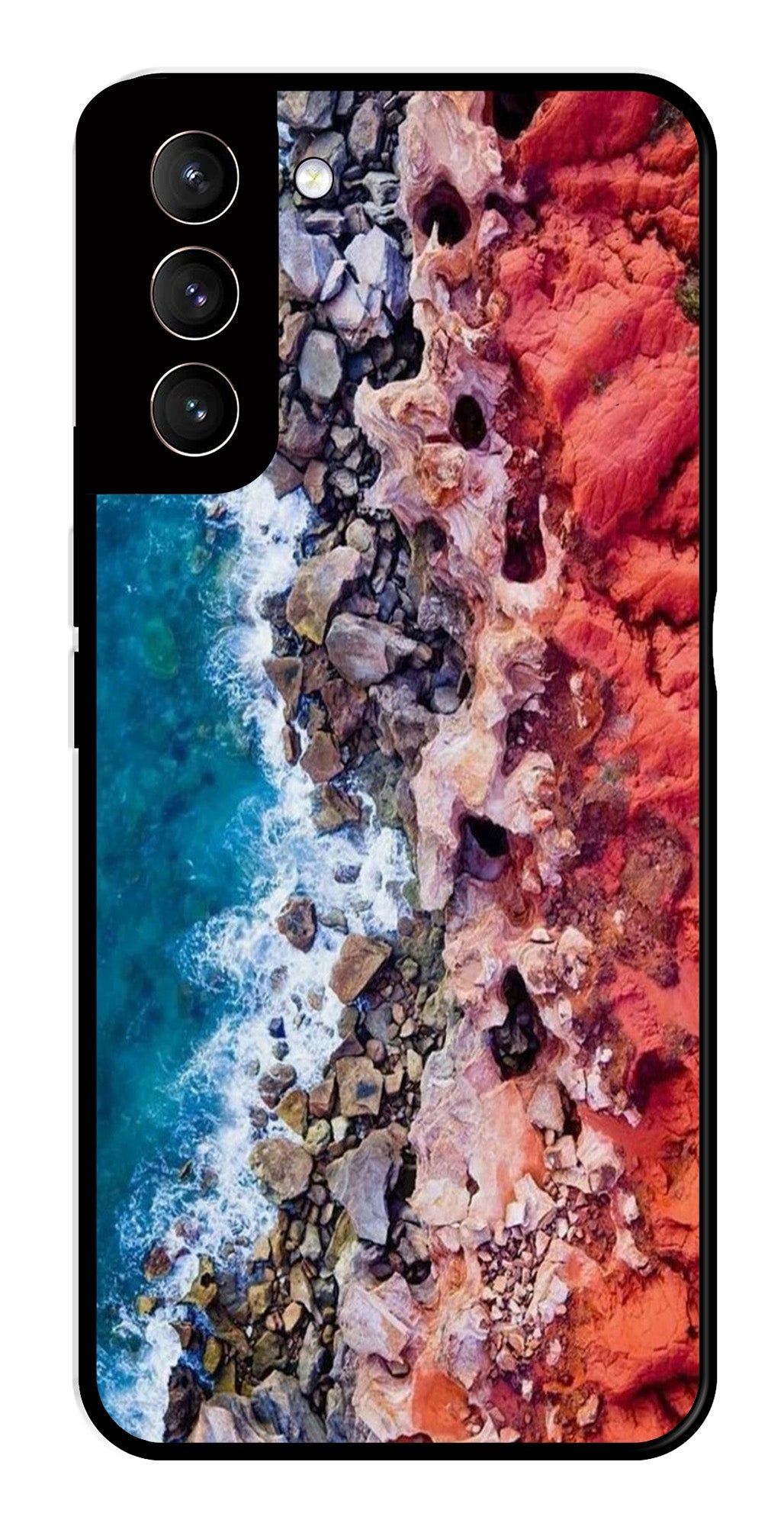 Sea Shore Metal Mobile Case for Samsung Galaxy S22 Plus 5G   (Design No -18)