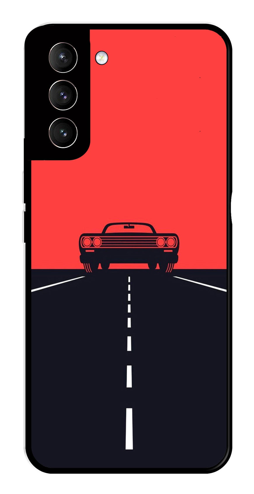 Car Lover Metal Mobile Case for Samsung Galaxy S22 Plus 5G   (Design No -21)