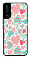 Hearts Pattern Metal Mobile Case for Samsung Galaxy S21 5G   (Design No -22)