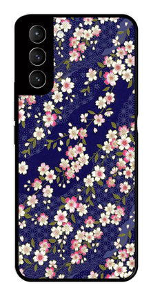 Flower Design Metal Mobile Case for Samsung Galaxy S22 Plus 5G
