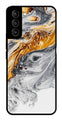 Marble Pattern Metal Mobile Case for Samsung Galaxy S22 Plus 5G   (Design No -36)
