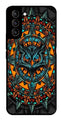 Owl Pattern Metal Mobile Case for Samsung Galaxy S22 5G   (Design No -42)