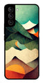 MultiColor Pattern Metal Mobile Case for Samsung Galaxy S21 5G   (Design No -43)