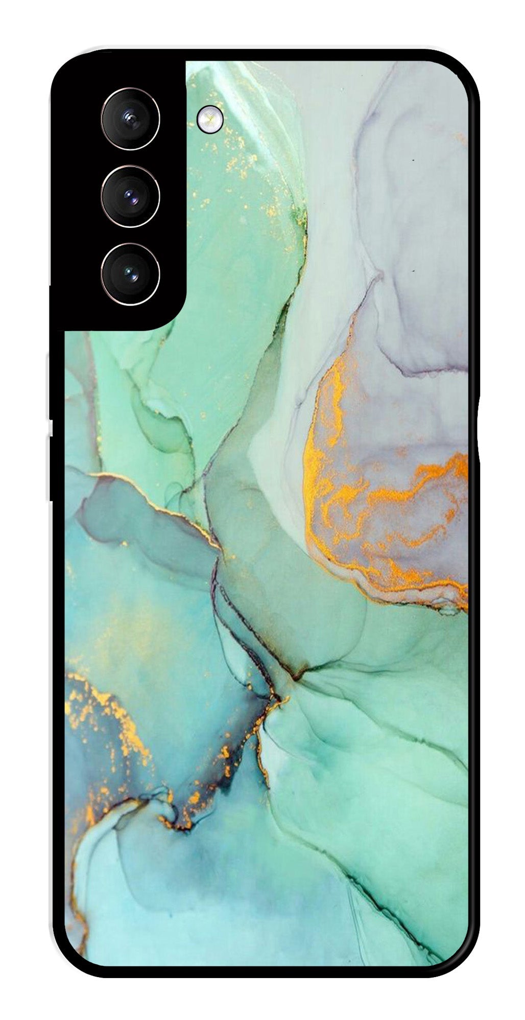 Marble Design Metal Mobile Case for Samsung Galaxy S22 Plus 5G   (Design No -46)