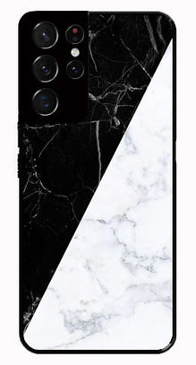 Black White Marble Design Metal Mobile Case for Samsung Galaxy S21 Ultra 5G