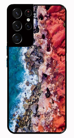 Sea Shore Metal Mobile Case for Samsung Galaxy S21 Ultra 5G   (Design No -18)