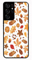 Autumn Leaf Metal Mobile Case for Samsung Galaxy S21 Ultra 5G   (Design No -19)