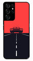 Car Lover Metal Mobile Case for Samsung Galaxy S21 Ultra 5G   (Design No -21)