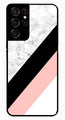 Marble Design Metal Mobile Case for Samsung Galaxy S21 Ultra 5G   (Design No -24)