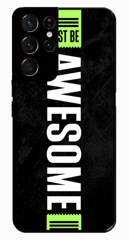 Awesome Metal Mobile Case for Samsung Galaxy S21 Ultra 5G   (Design No -33)