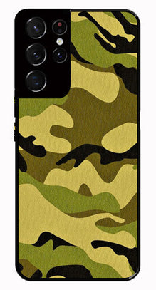Army Pattern Metal Mobile Case for Samsung Galaxy S21 Ultra 5G