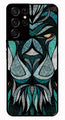 Lion Pattern Metal Mobile Case for Samsung Galaxy S21 Ultra 5G   (Design No -40)