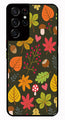 Leaves Design Metal Mobile Case for Samsung Galaxy S21 Ultra 5G   (Design No -51)