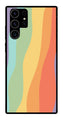 Muted Rainbow Metal Mobile Case for Samsung Galaxy S22 Ultra 5G   (Design No -02)