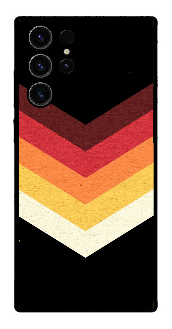 MultiColor Arrow Metal Mobile Case for Samsung Galaxy S23 Ultra 5G   (Design No -04)