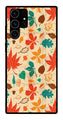 Leafs Design Metal Mobile Case for Samsung Galaxy S23 Ultra 5G   (Design No -14)