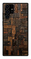 Alphabets Metal Mobile Case for Samsung Galaxy S23 Ultra 5G   (Design No -32)