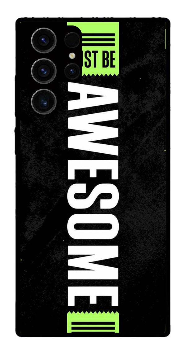 Awesome Metal Mobile Case for Samsung Galaxy S23 Ultra 5G   (Design No -33)