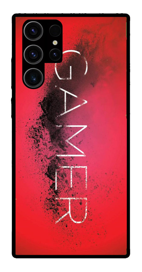 Gamer Pattern Metal Mobile Case for Samsung Galaxy S23 Ultra 5G   (Design No -41)